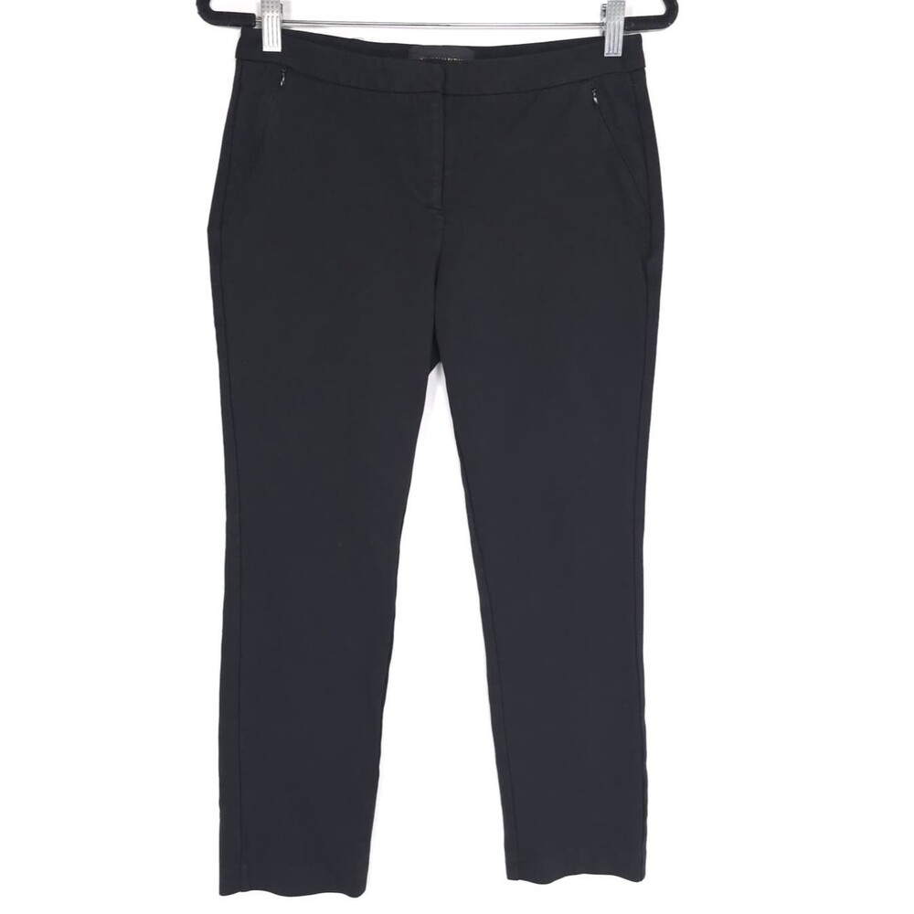 KOBI HALPERIN Black‎ Slim Dress Pants Women Size 6 Stretch Ankle Trousers